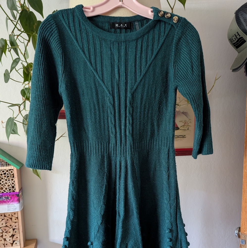 MAK Knit Sweater Dress
